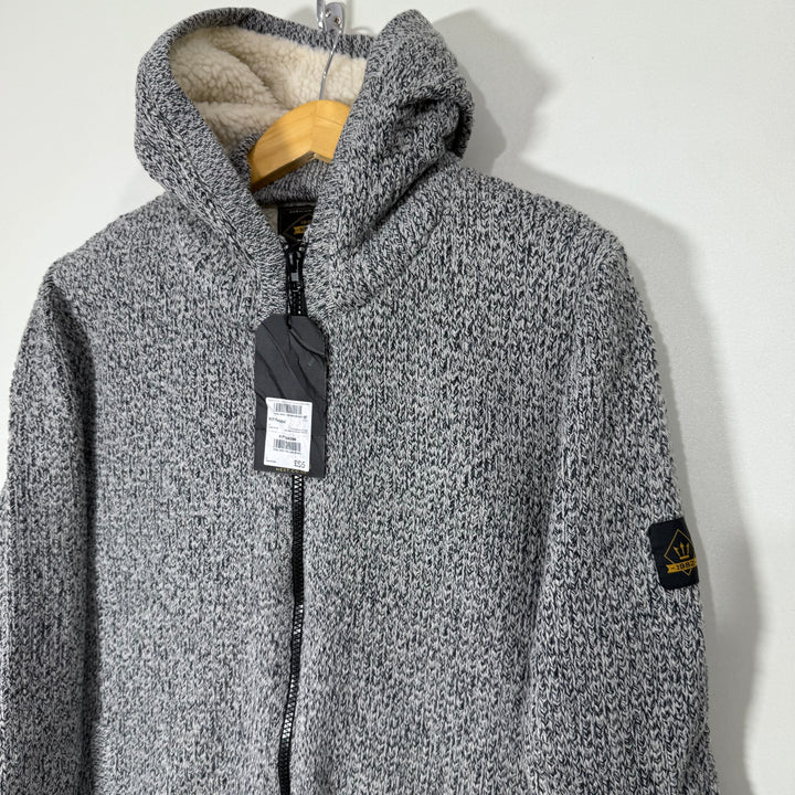 NEXT KNITED FULL ZIP SWEATER BRAND NEW GREY COLOUR