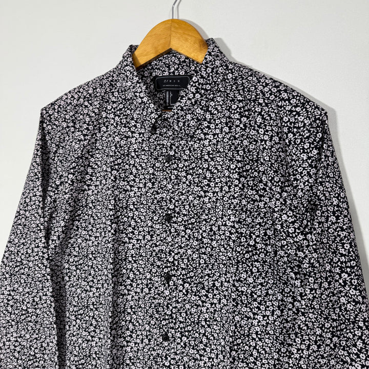 21 MEN PRINTED CASUAL COTTON SHIRT