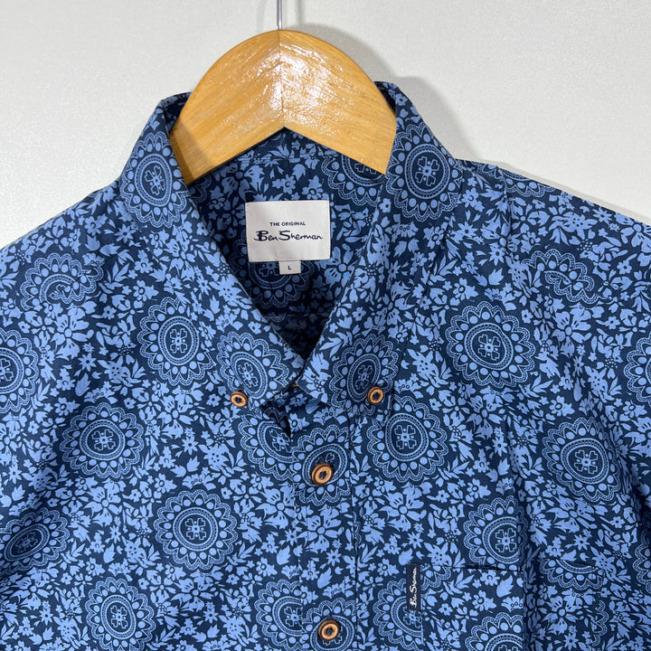 BEN SHERMAN BUTTON DOWN HALF SLEEVES SHIRT