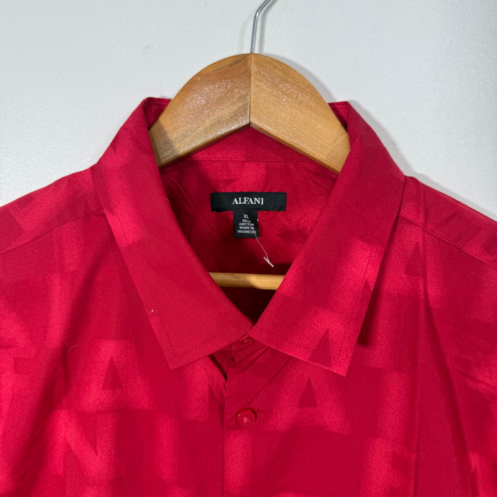 ALFANI HALF SLEEVES COTTON SHIRT