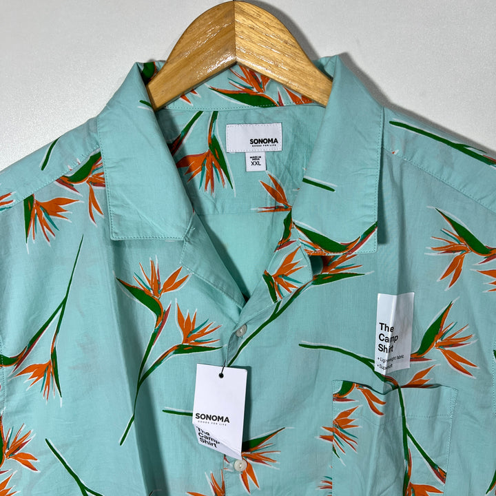 SONOMA SAFARI COLLAR HALF SLEEVES HAWAI SHIRT BRAND NEW