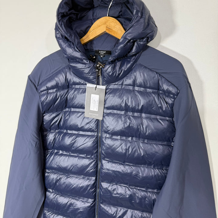 ARNE ACTIVE HYBRID PUFFER JACKET BRAND NEW BLUE COLOUR