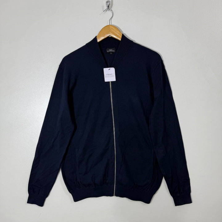 NEXT BEN COLLAR COTTON SWEATER BRAND NEW BLUE COLOUR