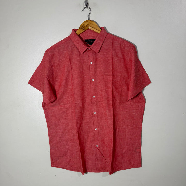 MARC ANTHONY LUXURY SLIM FIT LINEN COTTON SHIRT