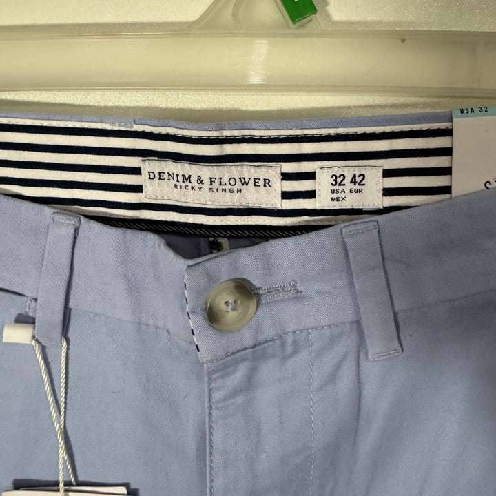 DENIM & FLOWER COTTON SHORT BRAND NEW WITH STRETCH