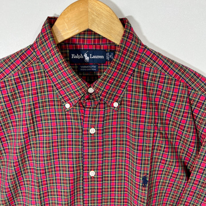 RALPH LAUREN POLO BUTTON DOWN CHECKERED SHIRT