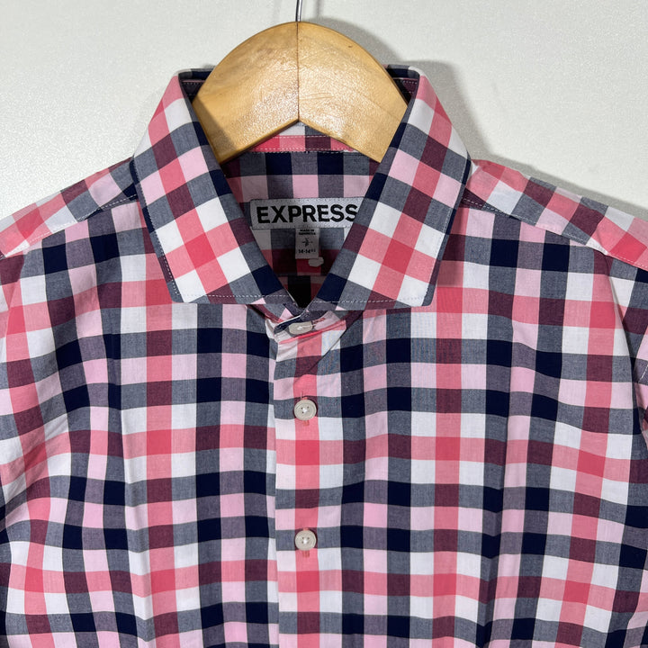 EXPRESS SLIM FIT CHECKERED SHIRT