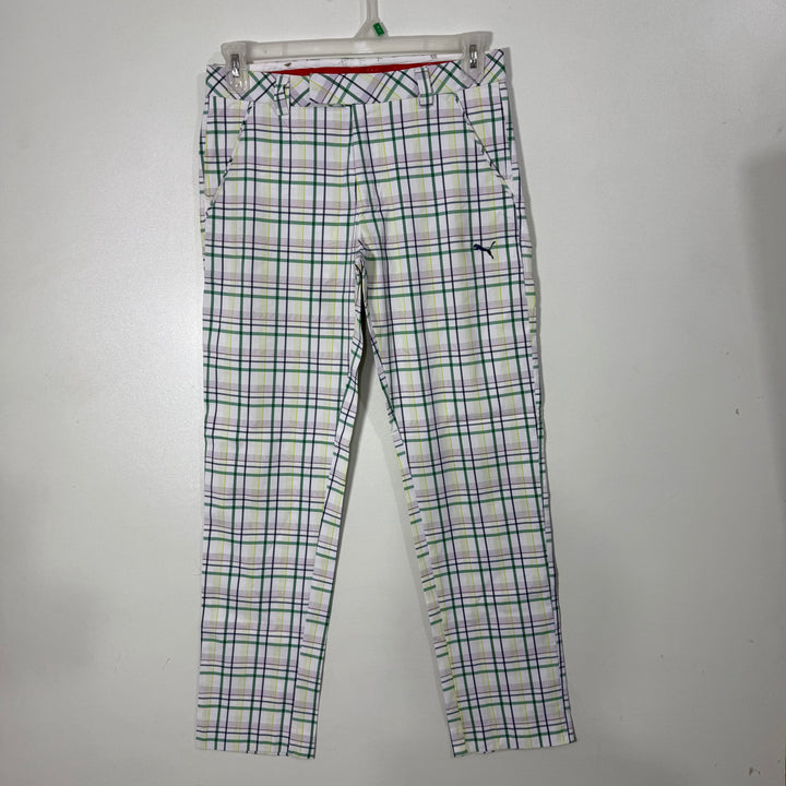PUMA PERFORMANCE CHECKERED  PANT WITH STRETCH