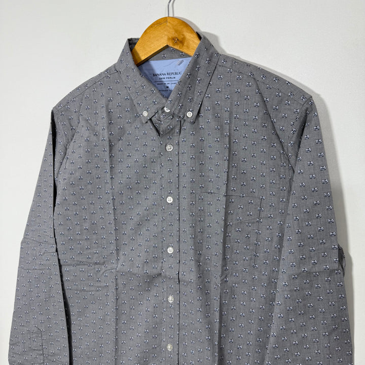 BANANA REPUBLIC SLIM FIT  BUTTON DOWN CASUAL COTTON SHIRT
