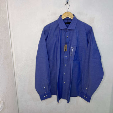 TOMMY HILFIGER REGULAR FIT WRINKLE RESISTANT SEMI FORMAL SHIRT WITH STRETCH - JS BROTHERS 