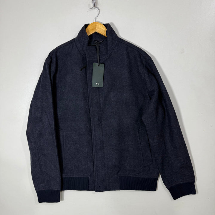 RODD & GUNN CHECKERED WOOL JACKET BRAND NEW BLUE COLOUR