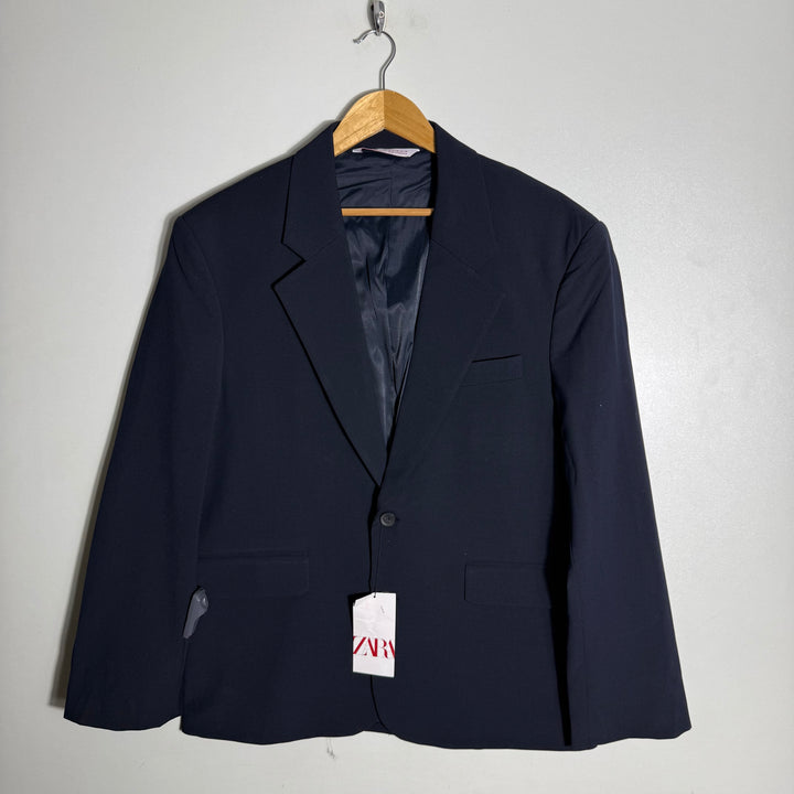 ZARA MADE IN MOROCCO BLAZER JACKET BRAND NEW BLUE COLOUR