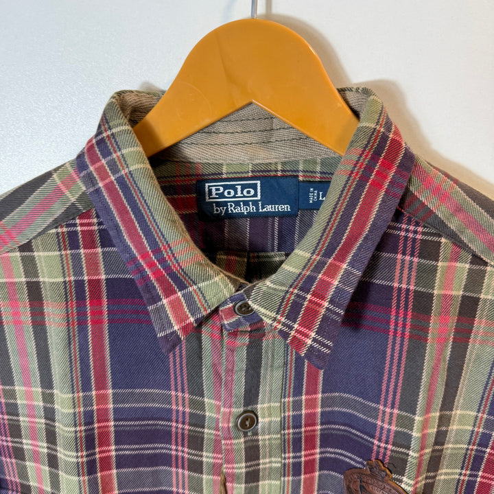 RALPH LAUREN POLO VINTAGE FLANNEL COTTONSHIRY BRAND NEW