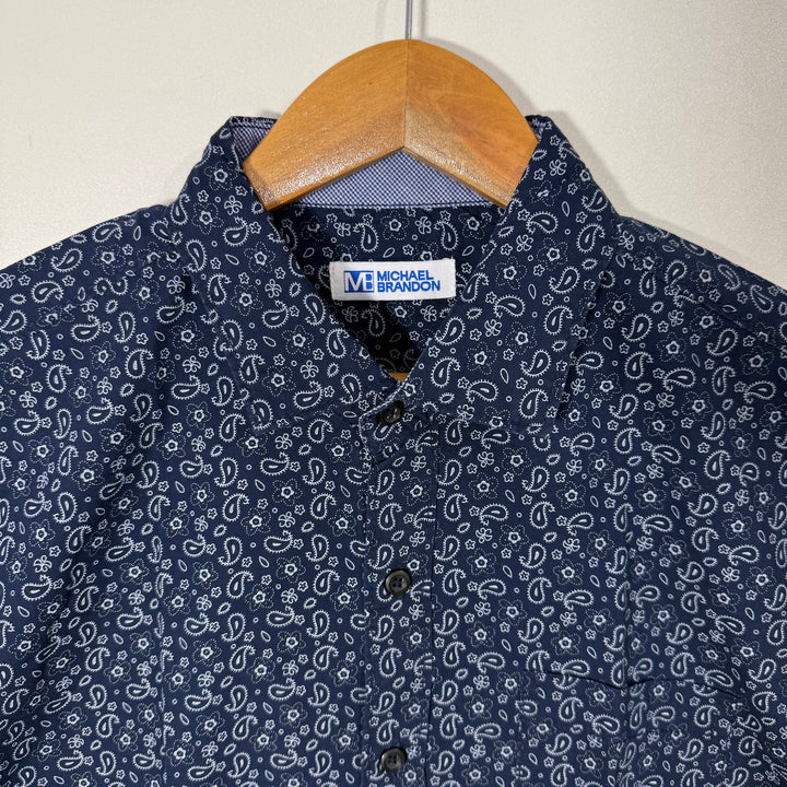MICHAEL BRANDON HALF SLEEVES COTTON SHIRT