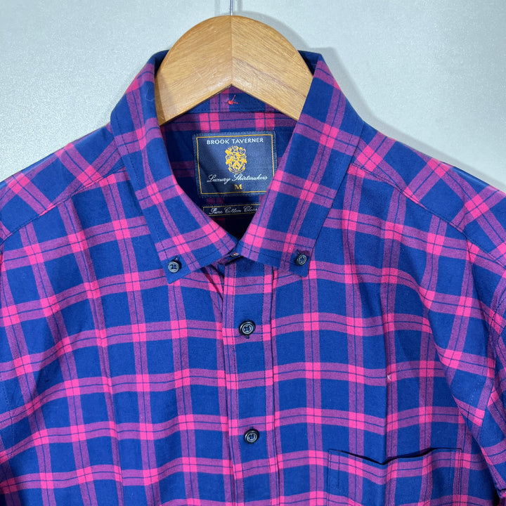 BROOKS TRAVERNER BUTTON DOWN CASUAL COTTON SHIRT