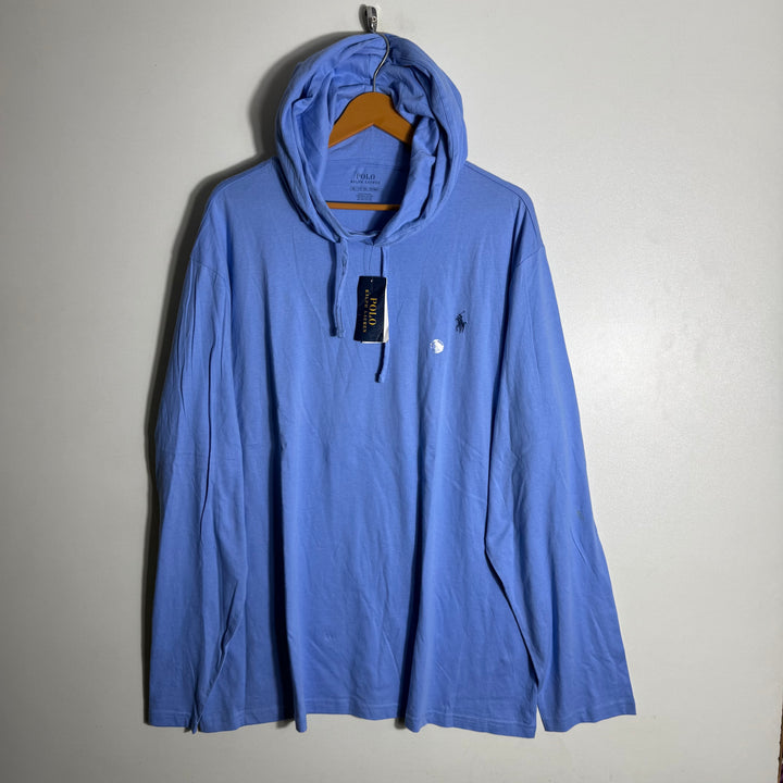RALPH LAUREN POLO LONG SLEEVES COTTON TSHIRT BRAND NEW WITH HOOD