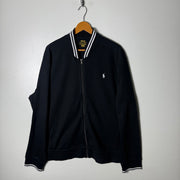 RALPH LAUREN POLO SWEAT BOMBER JACKET BLACK COLOUR