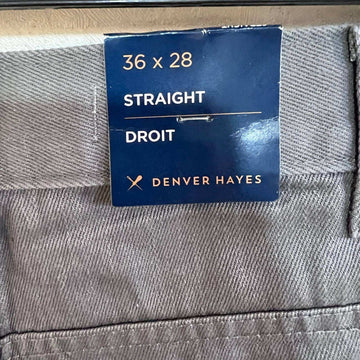 DENVER HAYES STRAIGHT DROITE DENIM PANT BRAND NEW WITHOUT STRETCH - JS BROTHERS