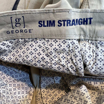 GEORGE SLIM STRAIGHT FIT COTTON CHINO PANT WITH STRETCH BRAND NEW - JS BROTHERS