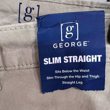 GEORGE SLIM STRAIGHT FIT COTTON CHINO PANT WITH STRETCH BRAND NEW - JS BROTHERS