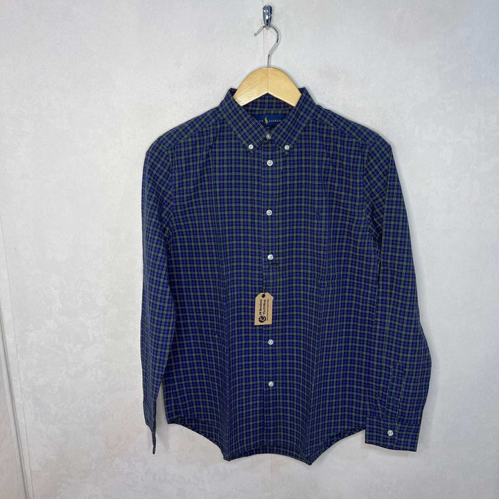 RALPH LAUREN POLO BUTTON DOWN CHECKERED SHIRT - JS BROTHERS