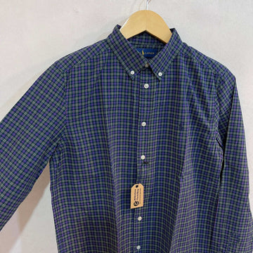 RALPH LAUREN POLO BUTTON DOWN CHECKERED SHIRT - JS BROTHERS