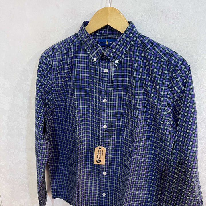 RALPH LAUREN POLO BUTTON DOWN CHECKERED SHIRT - JS BROTHERS