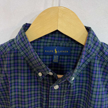 RALPH LAUREN POLO BUTTON DOWN CHECKERED SHIRT - JS BROTHERS