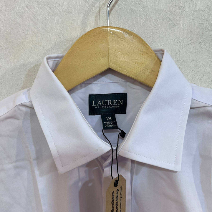 RALPH LAUREN POLO FORMAL COTTON WHITE SHIRT BRAND NEW - JS BROTHERS