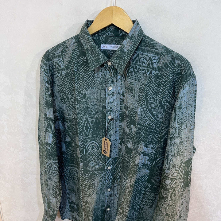 ZARA PRINTED LINEN HAWAI SHIRT WITH STRETCH - JS BROTHERS